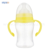 8oz/240ml Wide Neck Baby Plastic Bottle With Triangle-shape