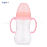 10oz/300ml Wide Neck Baby Plastic Bottle with round-shape