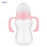 12oz/330ml Wide-neck Baby Plastic Bottle With Handle